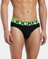 Jockey Cotton Rib Solid Brief with Ultrasoft Waistband | New Black | Pack of 2