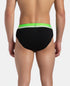 Jockey Cotton Rib Solid Brief with Ultrasoft Waistband | New Black | Pack of 2