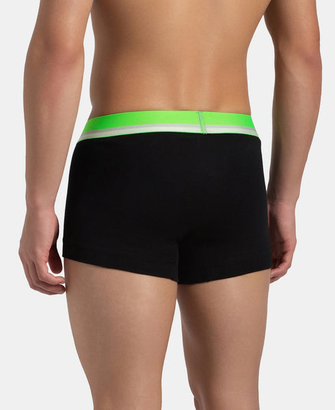Jockey Cotton Ribbed Trunk | New Black 2 Pack