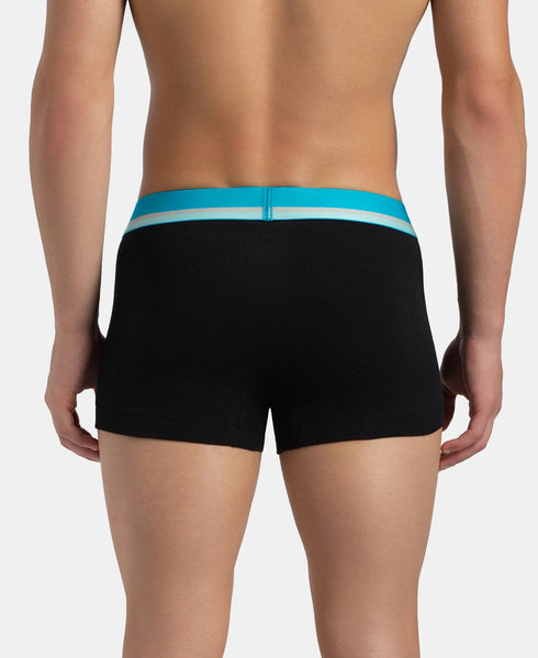 Jockey Cotton Ribbed Trunk | New Black 2 Pack