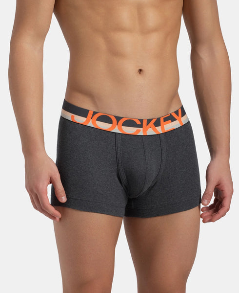 Jockey Cotton Ribbed Trunk | Charcoal Melange