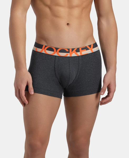 Jockey Cotton Ribbed Trunk | Charcoal Melange