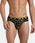 Jockey Cotton Elastane Printed Brief | Black Empire Yellow
