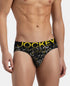 Jockey Cotton Elastane Printed Brief | Black Empire Yellow