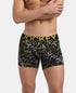 Jockey Cotton Elastane Printed Trunk | Black Empire Yellow