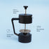 Sleepy Owl Coffee Black French Press & Sampler Pack