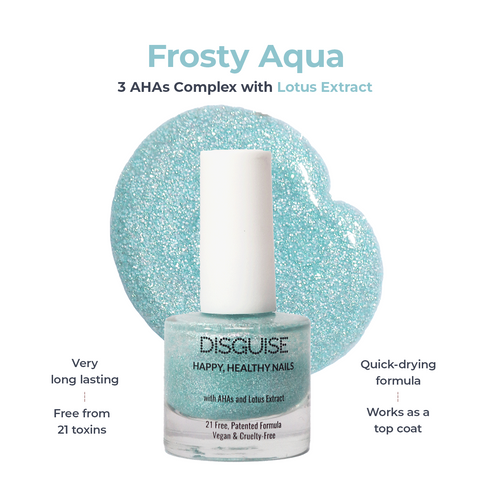 Disguise Happy Healthy Nail Polish Frosty Aqua 133