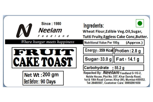 Neelam Foodland Fruit Cake Toast