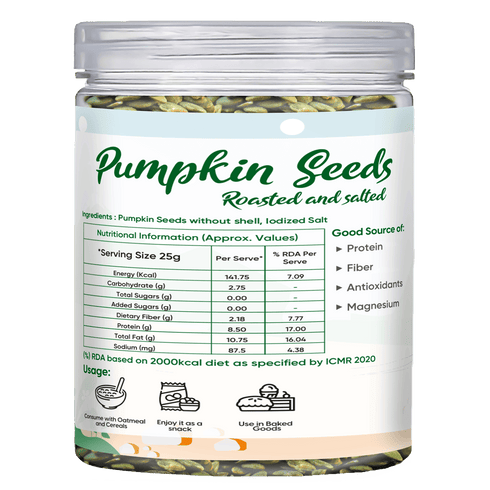 Fabeato Roasted & Salted Pumpkin seeds