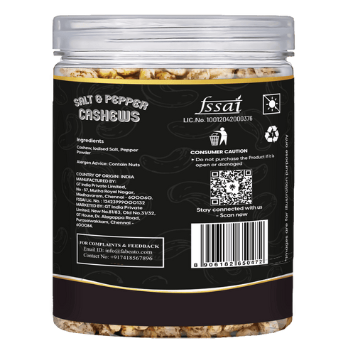 Fabeato Salt & Pepper Cashews