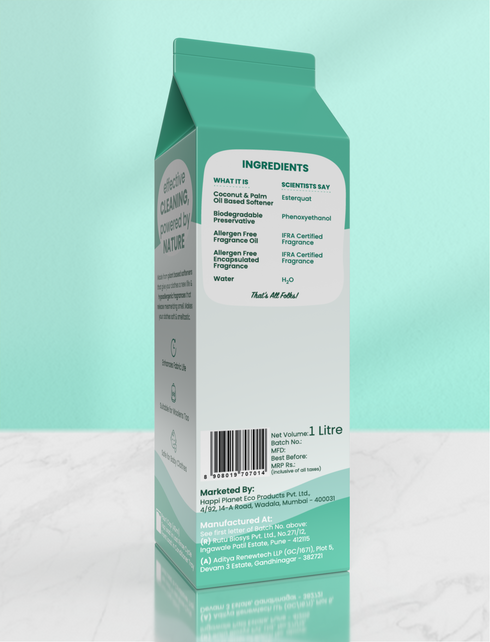 Happi Planet Natural Fabric Conditioner 1L Pack