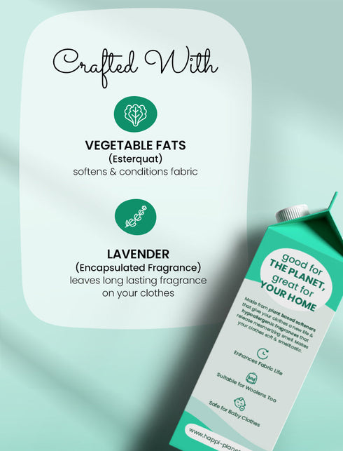 Happi Planet Natural Fabric Conditioner 1L Pack