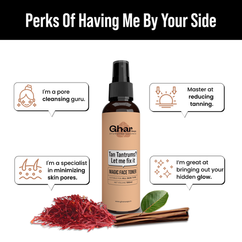 Ghar Soap Magic Face Toner Sandalwood | Saffron