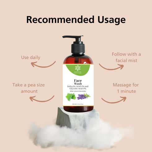 Natuur Face Wash Salicylic & Glycolic Acid For Pigmented & Acne Skin