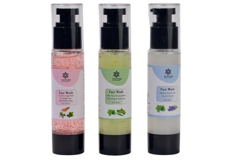 Natuur Face washes ( Salicylic acid | Aloe Cucumber | Skin brightening)