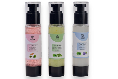 Natuur Face washes ( Salicylic acid | Aloe Cucumber | Skin brightening)