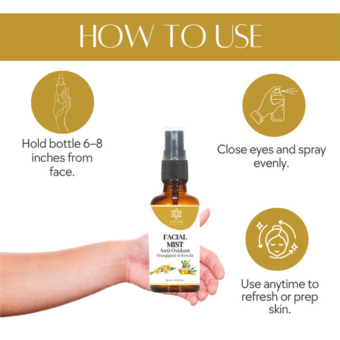Natuur Facial Mist Frangipani and Kewda Anti Oxidant