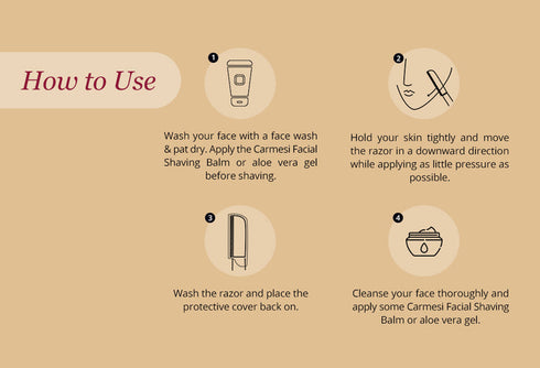 Carmesi Facial Razor for Women