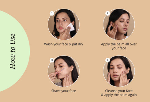 Carmesi Facial Shaving Balm - 2 in 1 Pre & Post Shave