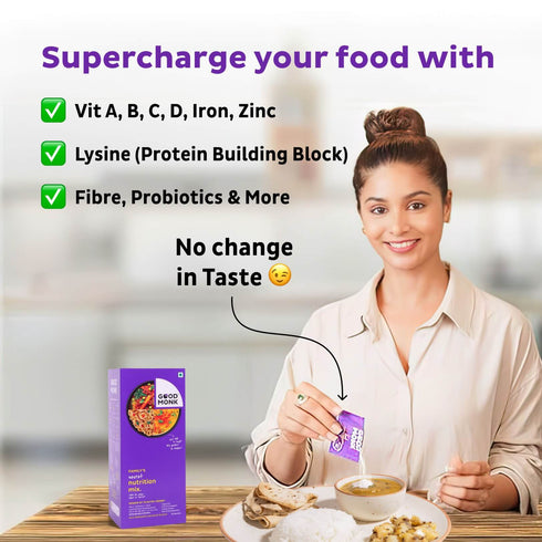 Good Monk Family Nutrition Mix | Add to Food Clinically Proven to improve Gut Health, Energy & Immunity