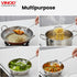 Vinod Stainless Steel Blue Ribbon Skimmer Set of 2 33 cm Highest Grade Stainless Steel Rust Free Dishwasher Safe No 1