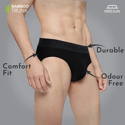 Heelium Bamboo Underwear Brief for Men - Pack of 2