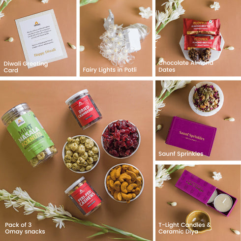 Omay Foods Festive Bites Diwali Jute Bag