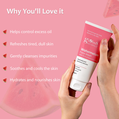 Globus Naturals Watermelon Face Wash