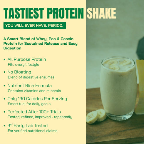 Fitfeast Protein Sachet - Banana Flavour (Pack of 1)