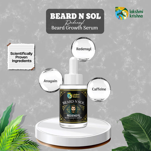 Lakshmi Krishna Naturals Beard N Sol Rendensyl Beard Growth Serum