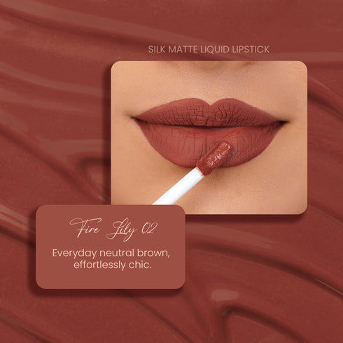 Parul Garg Beauty Fire Lily 02: Silk Matte Liquid Lipstick
