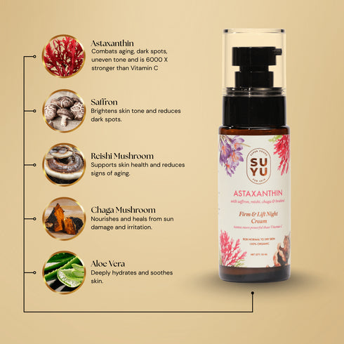 Suyu India Astaxanthin Firm & Lift Night Cream