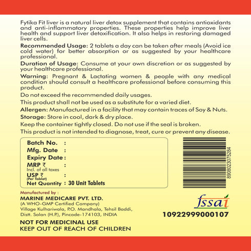 Fytika Fit Liver Detox Tablets
