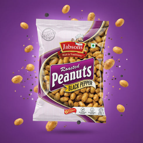 Jabsons Foods Black Pepper Roasted Peanuts