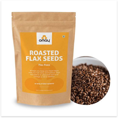 Omay Foods Flaxseeds - 400gms Pouch