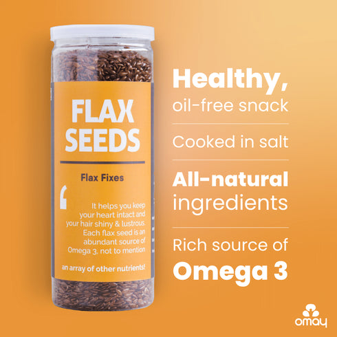 Omay Foods Flaxseeds (roasted)