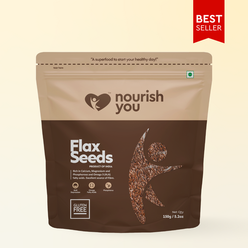 Nourish You Flax seeds | Omega-3 rich | Whole grain