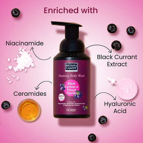 Bryan & Candy Black & Currant & French Vanilla Foaming Body Wash