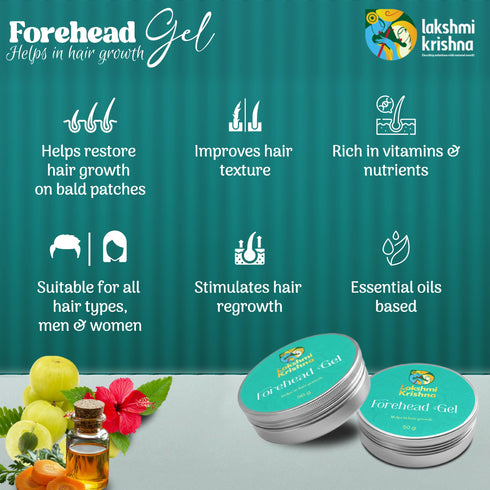 Lakshmi Krishna Naturals Forehead Hair Gel for Baldness