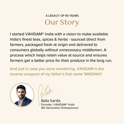 Vahdam Imperial Himalayan White Tea|15 Count