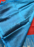 Prakruthi Ezhil Maroon & Blue Turning Handloom Soft Silk Saree