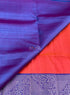 Prakruthi Ezhil Pink Orange & Blue Turning Handloom Soft Silk Saree