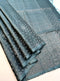 Prakruthi Ezhil Blueish Grey Pure Silver Zari with Sleeve Work Handloom Soft Silk Saree