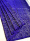 Prakruthi Ezhil Violet Pure Silver Zari with Sleeve Work Handloom Soft Silk Saree
