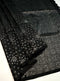 Prakruthi Ezhil Black Pure Silver Zari with Sleeve Work Handloom Soft Silk Saree