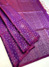 Prakruthi Ezhil Vadamalli Pure Silver Zari with Sleeve Work Handloom Soft Silk Saree