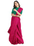 Prakruthi Vanya Pink & Green Bhutta Handloom Tencel Vegan Silk Saree