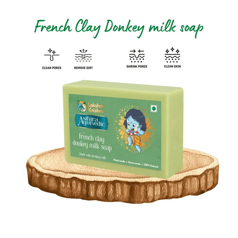 Lakshmi Krishna Naturals French Clay Donkey Milk Soap