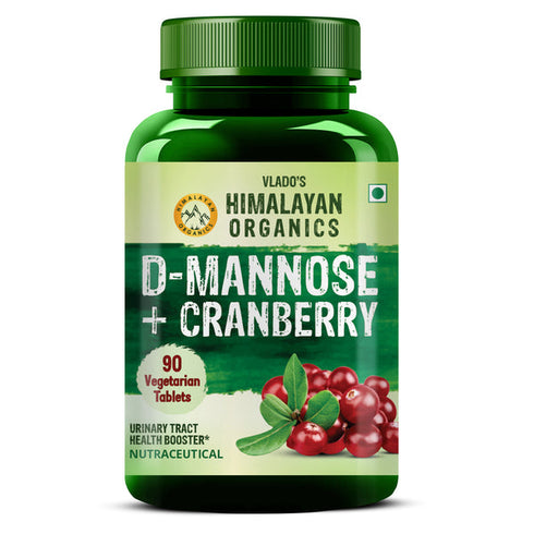 Himalayan Organics D-Mannose + Cranberry Vegetarian Capsules
