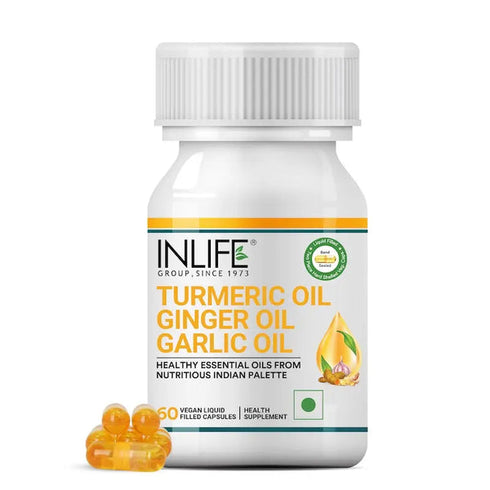 Inlife Turmeric Oil Ginger Oil Garlic Oil Capsules